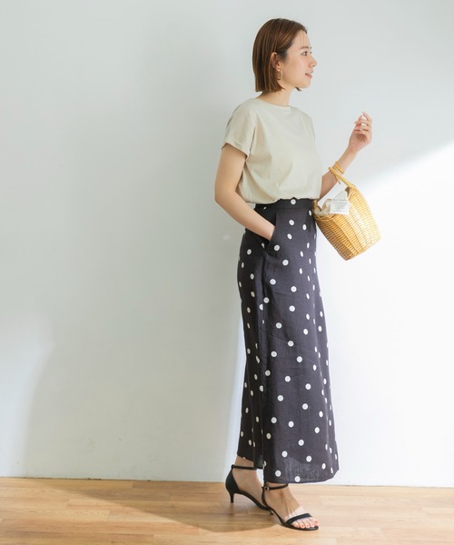 URBAN RESEARCH（アーバンリサーチ）の「ペルビアンコットンTシャツ（Tシャツ/カットソー・レディース・グリーン系その他/ブラック/オレンジ/ホワイト/グレー系その他/ブラウン系その他/グリーン・FREE）」の20枚目の写真