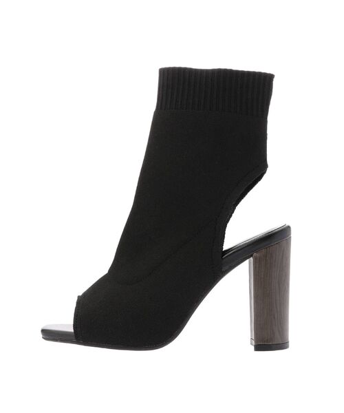 GYDA（ジェイダ）の「オープントゥ ニットブーツ（ブーツ・レディース・ブラック/ブラウン・SMALL/MEDIUM/LARGE）」の4枚目の写真