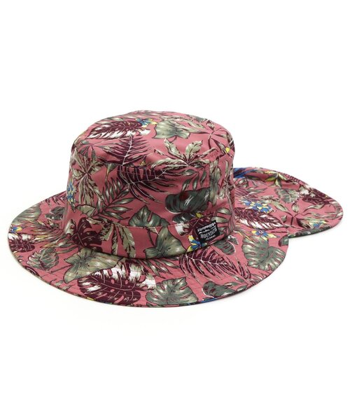 F.O.KIDS(エフオーキッズ)の「総柄アウトドアハット(ハット・キッズ・ピンク/キナリ/チャコール/キャメル・52/54/50/56)」の1枚目の写真