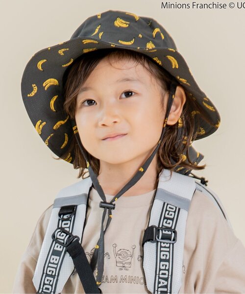 F.O.KIDS(エフオーキッズ)の「総柄アウトドアハット(ハット・キッズ・ピンク/キナリ/チャコール/キャメル・52/54/50/56)」の3枚目の写真