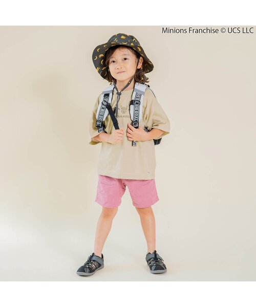 F.O.KIDS(エフオーキッズ)の「総柄アウトドアハット(ハット・キッズ・ピンク/キナリ/チャコール/キャメル・52/54/50/56)」の5枚目の写真