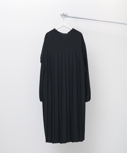 ゆるシルエット バックプリーツ シャツワンピース CV353 小さいサイズ】刺繍スリーブデザインシャツワンピース