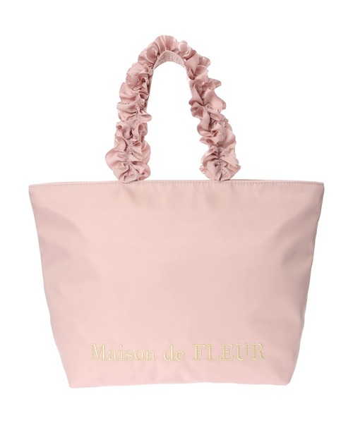 メゾンドフルール撥水加工 ピンク トートバッグ　早いものがち最終値下げ！！ Maison de FLEUR - 新品 メゾンドフルール 撥水加工 リボン