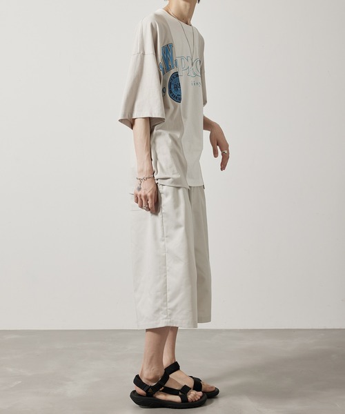 iisy（イージー）の「iisy / リメイクライクカレッジTシャツ（Tシャツ/カットソー・メンズ・ホワイト/チャコールグレー・S/M/L/XL）」の20枚目の写真