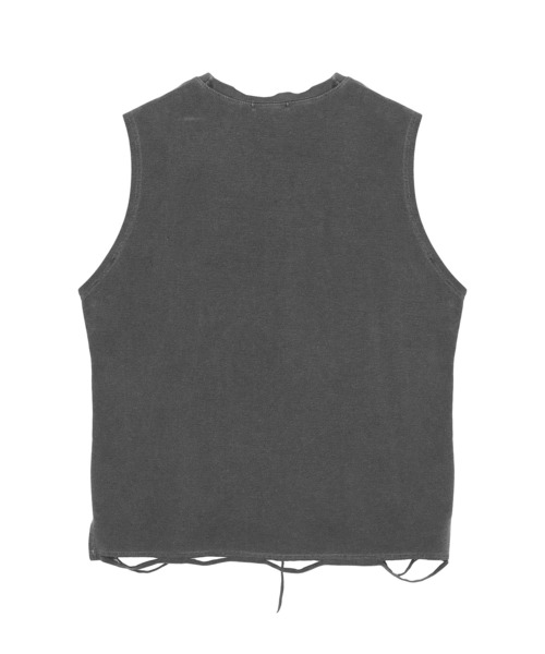 Figments（フィグメンツ）の「デストロイノースリトップス（タンクトップ・レディース・ライトグレー/ダークグレー・FREE）」の7枚目の写真