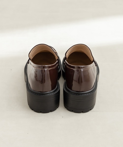 OLIVE des OLIVE（オリーブデオリーブ）の「タンク底ローファー（ローファー・レディース・ブラック系その他/ダークブラウン/ブラック・SMALL/LARGE/MEDIUM）」の14枚目の写真