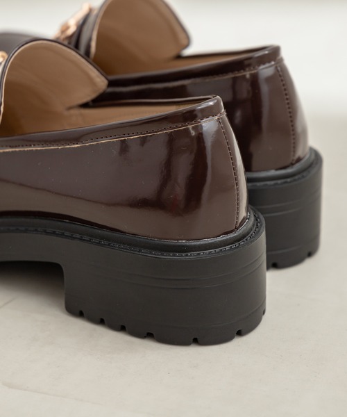 OLIVE des OLIVE（オリーブデオリーブ）の「タンク底ローファー（ローファー・レディース・ブラック系その他/ダークブラウン/ブラック・SMALL/LARGE/MEDIUM）」の18枚目の写真