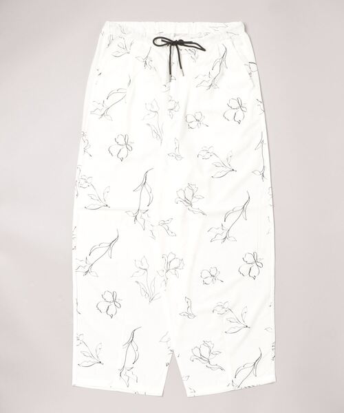 Naive magic（ナイーブマジック）の「NAIVE MAGIC 接触冷感とろみ素材 レトロ総柄バル－ンパンツ（その他パンツ・メンズ・ホワイト/ブラック/グリーン/アイボリー・M/L）」の11枚目の写真