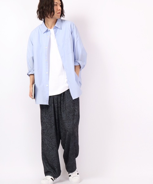 Naive magic（ナイーブマジック）の「NAIVE MAGIC 接触冷感とろみ素材 レトロ総柄バル－ンパンツ（その他パンツ・メンズ・ホワイト/ブラック/グリーン/アイボリー・M/L）」の20枚目の写真