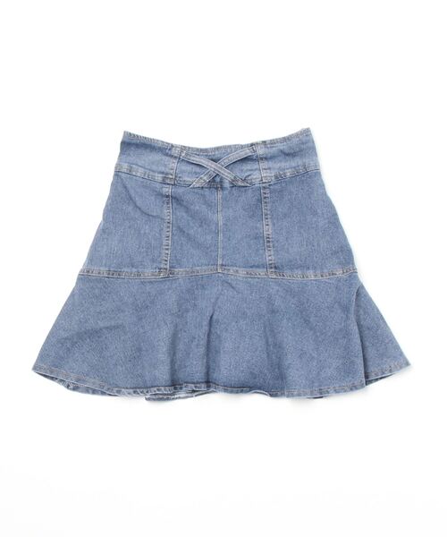Auntie Rosa(アンティローザ)の「マーメイドデニムミニスカート(デニムスカート・レディース・ブルー・FREE)」の2枚目の写真
