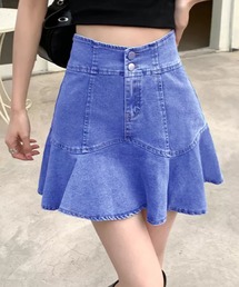 マーメイドデニムミニスカート