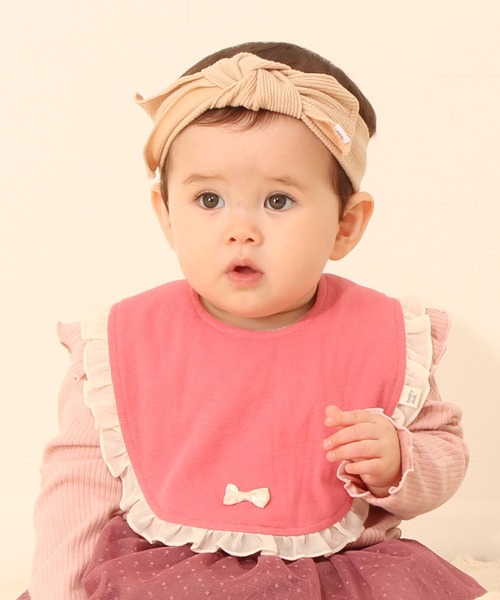 BABYDOLL（ベビードール）の「リバーシブルスタイ 7179（スタイ/よだれかけ・キッズ・マスタード/ホワイト/フューシャピンク/パープル/ブラック系3/ブラック×ホワイト/ピンク/ライトブルー/ブラック系1/ベージュ/ブラック系2/ベビーピンク・ONE SIZE）」の12枚目の写真