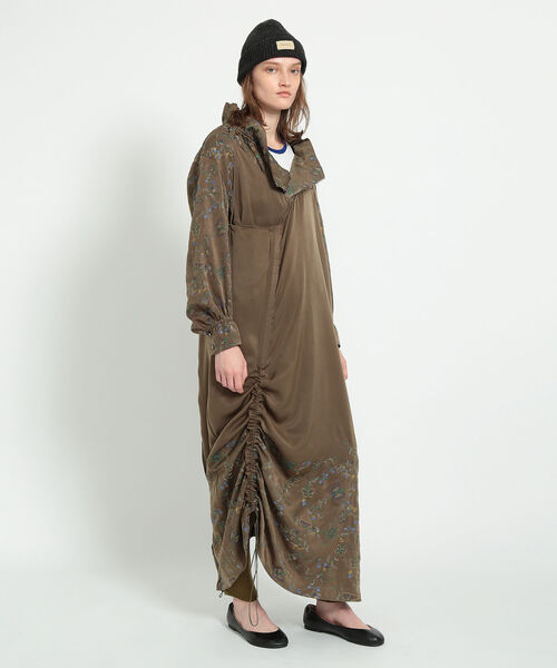 BEAMS BOY（ビームスボーイ）の「maturely / Embroidery Cut off Dress（ワンピース・レディース・オリーブ/ピンク・1/0）」の9枚目の写真