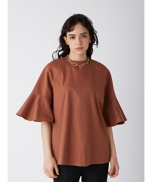 Mila Owen(ミラオーウェン)の「ラグランフレアスリーブチュニック(チュニック・レディース・ホワイト/ブラウン・0/1)」の2枚目の写真