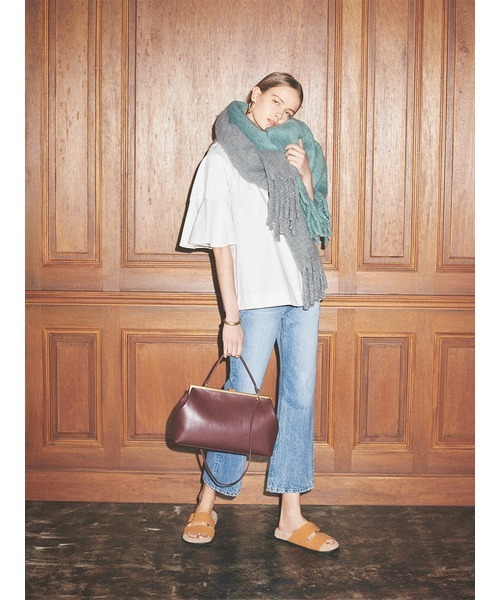 Mila Owen(ミラオーウェン)の「ラグランフレアスリーブチュニック(チュニック・レディース・ホワイト/ブラウン・0/1)」の3枚目の写真