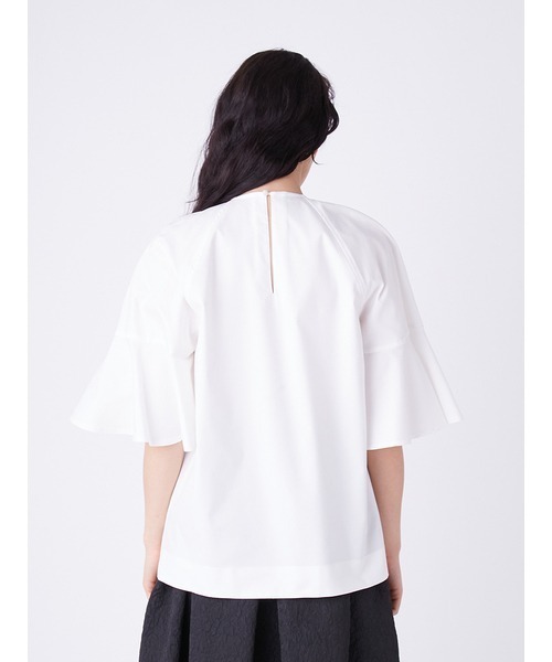 Mila Owen(ミラオーウェン)の「ラグランフレアスリーブチュニック(チュニック・レディース・ホワイト/ブラウン・0/1)」の12枚目の写真