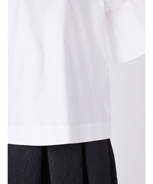 Mila Owen(ミラオーウェン)の「ラグランフレアスリーブチュニック(チュニック・レディース・ホワイト/ブラウン・0/1)」の11枚目の写真