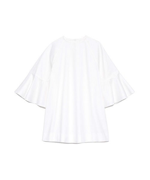 Mila Owen(ミラオーウェン)の「ラグランフレアスリーブチュニック(チュニック・レディース・ホワイト/ブラウン・0/1)」の6枚目の写真