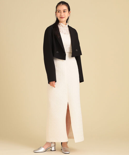 Ray BEAMS（レイビームス）の「Ray BEAMS / フクレ ジャカード タイト スカート（スカート・レディース・オフホワイト/ブラック・0/1）」の6枚目の写真