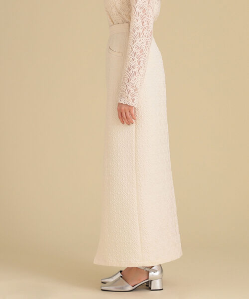 Ray BEAMS（レイビームス）の「Ray BEAMS / フクレ ジャカード タイト スカート（スカート・レディース・オフホワイト/ブラック・0/1）」の19枚目の写真