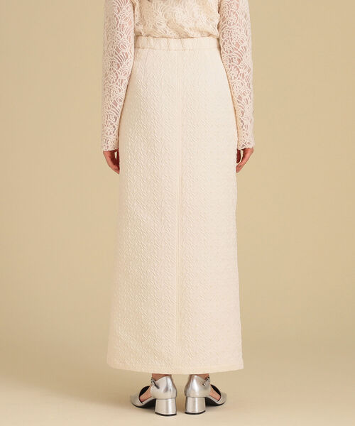 Ray BEAMS（レイビームス）の「Ray BEAMS / フクレ ジャカード タイト スカート（スカート・レディース・オフホワイト/ブラック・0/1）」の20枚目の写真