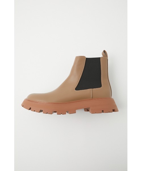 MOUSSY（マウジー）の「SIDE GORE SHORT ブーツ（ブーツ・レディース・アイボリー/ブラック/ベージュ・MEDIUM/SMALL/LARGE）」の4枚目の写真