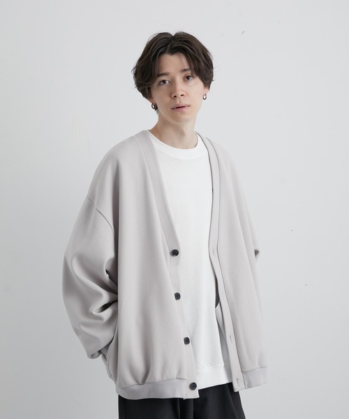 JUNRED(ジュンレッド)の「ウーリータッチワイドバルーンカーディガン(カーディガン/ボレロ・メンズ・ブラック/ダークグリーン/ホワイト系その他4・S/M/L)」の6枚目の写真