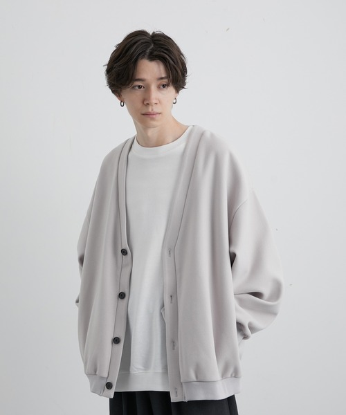 JUNRED(ジュンレッド)の「ウーリータッチワイドバルーンカーディガン(カーディガン/ボレロ・メンズ・ブラック/ダークグリーン/ホワイト系その他4・S/M/L)」の7枚目の写真