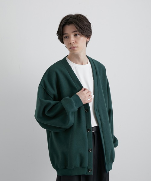 JUNRED(ジュンレッド)の「ウーリータッチワイドバルーンカーディガン(カーディガン/ボレロ・メンズ・ブラック/ダークグリーン/ホワイト系その他4・S/M/L)」の8枚目の写真