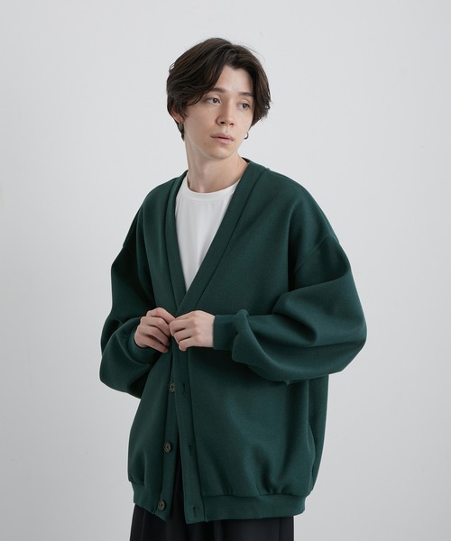 JUNRED(ジュンレッド)の「ウーリータッチワイドバルーンカーディガン(カーディガン/ボレロ・メンズ・ブラック/ダークグリーン/ホワイト系その他4・S/M/L)」の9枚目の写真