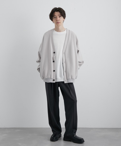 JUNRED(ジュンレッド)の「ウーリータッチワイドバルーンカーディガン(カーディガン/ボレロ・メンズ・ブラック/ダークグリーン/ホワイト系その他4・S/M/L)」の12枚目の写真