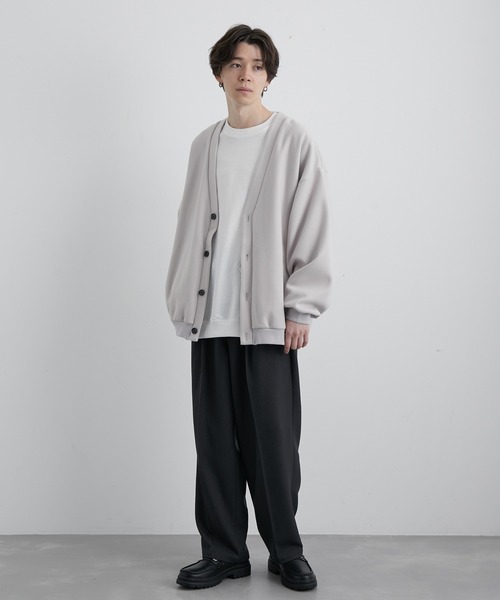 JUNRED(ジュンレッド)の「ウーリータッチワイドバルーンカーディガン(カーディガン/ボレロ・メンズ・ブラック/ダークグリーン/ホワイト系その他4・S/M/L)」の13枚目の写真