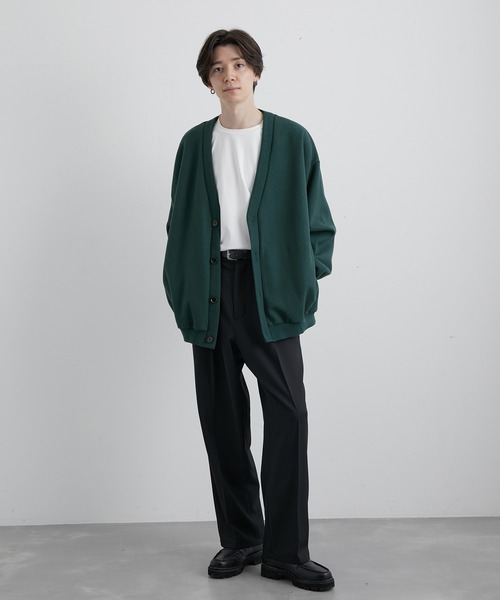 JUNRED(ジュンレッド)の「ウーリータッチワイドバルーンカーディガン(カーディガン/ボレロ・メンズ・ブラック/ダークグリーン/ホワイト系その他4・S/M/L)」の14枚目の写真