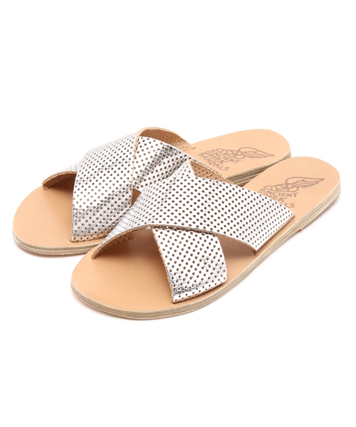Demi-Luxe BEAMS（デミルクス ビームス）の「【CLASSY.8月号掲載】ANCIENT GREEK SANDALS / メタル パンチ クロス サンダル（サンダル・レディース・シルバー・39/38/35/36/37）」の11枚目の写真