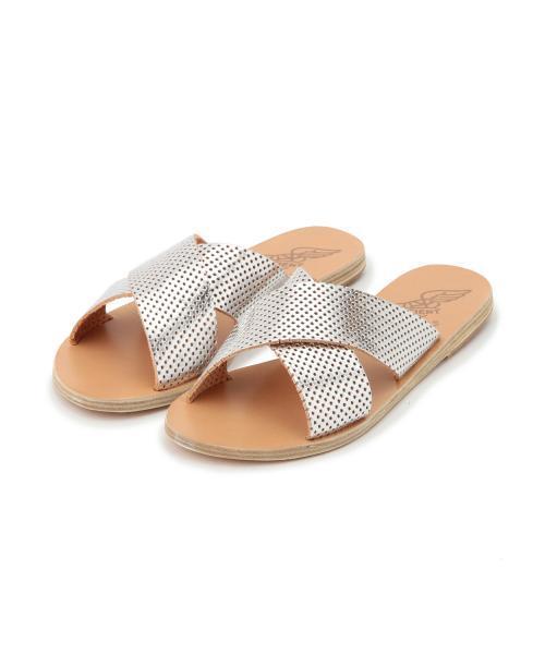 Demi-Luxe BEAMS（デミルクス ビームス）の「【CLASSY.8月号掲載】ANCIENT GREEK SANDALS / メタル パンチ クロス サンダル（サンダル・レディース・シルバー・39/38/35/36/37）」の7枚目の写真