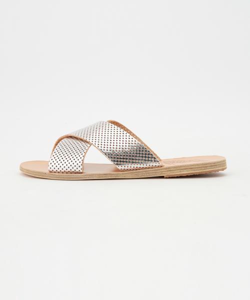 Demi-Luxe BEAMS（デミルクス ビームス）の「【CLASSY.8月号掲載】ANCIENT GREEK SANDALS / メタル パンチ クロス サンダル（サンダル・レディース・シルバー・39/38/35/36/37）」の10枚目の写真