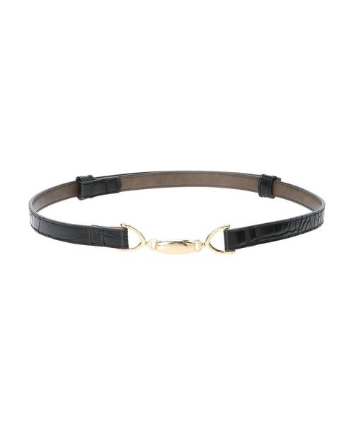 YECCA VECCA(イェッカヴェッカ)の「クロコ型押しビットベルト(ベルト・レディース・ブラウン/ブラック/キャメル・FREE)」の10枚目の写真