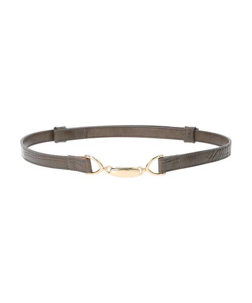 YECCA VECCA(イェッカヴェッカ)の「クロコ型押しビットベルト(ベルト・レディース・ブラウン/ブラック/キャメル・FREE)」の11枚目の写真