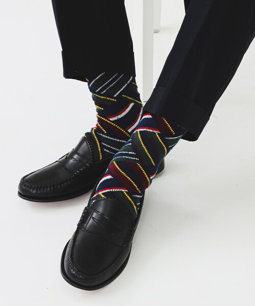 BEAMS PLUS（ビームスプラス）の「BEAMS PLUS / レジメンタル クレイジー ソックス（ソックス/靴下・メンズ・その他/その他1・ONE SIZE）」の3枚目の写真