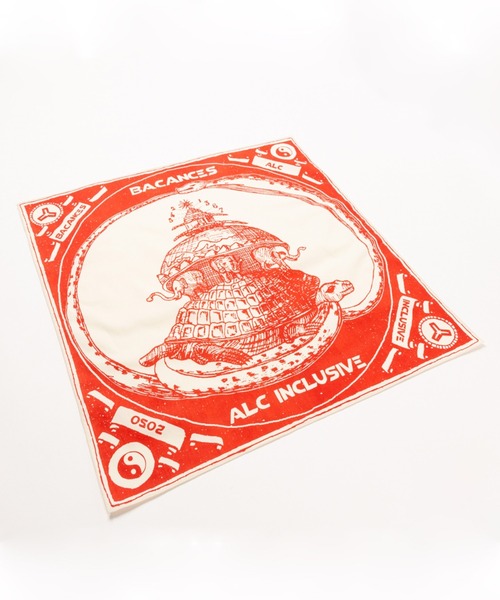 AlexanderLeeChang(アレキサンダーリーチャン)の「BACANCES ALL INCLUSIVE×AlexanderLeeChang/バカンス・オールインクルーシブ×アレキサンダーリーチャン BLC BANDANA(バンダナ/スカーフ・メンズ・ネイビー/グリーン/バーガンディー・ONE SIZE)」の5枚目の写真