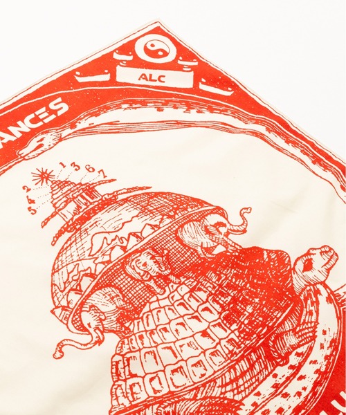 AlexanderLeeChang(アレキサンダーリーチャン)の「BACANCES ALL INCLUSIVE×AlexanderLeeChang/バカンス・オールインクルーシブ×アレキサンダーリーチャン BLC BANDANA(バンダナ/スカーフ・メンズ・ネイビー/グリーン/バーガンディー・ONE SIZE)」の6枚目の写真