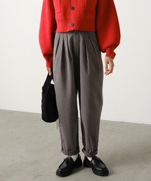 forksy. | 【forksy.】3タックカーブスラックスパンツ(スラックス)