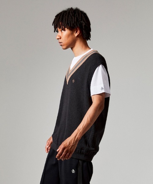 セール】チルデンニットベスト 日本製 メンズ レディース ユニ