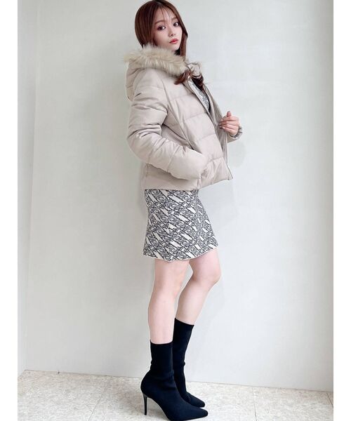 RESEXXY（リゼクシー）の「ショートダウンジャケット（ダウンジャケット/コート・レディース・ホワイト/ブラック/ベージュ・FREE）」の14枚目の写真