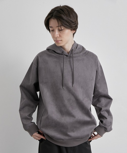 JUNRED(ジュンレッド)の「マシュマロスウェードプルパーカー(パーカー・メンズ・チャコールグレー/ライトグレー/ブルー系その他4・LL/M/L)」の1枚目の写真