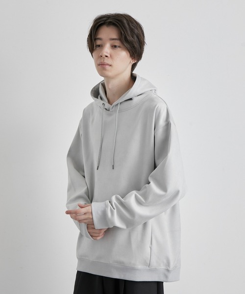 JUNRED(ジュンレッド)の「マシュマロスウェードプルパーカー(パーカー・メンズ・チャコールグレー/ライトグレー/ブルー系その他4・LL/M/L)」の2枚目の写真