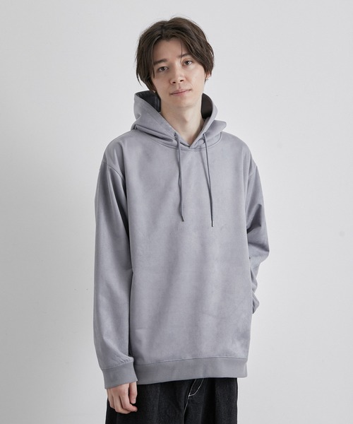 JUNRED(ジュンレッド)の「マシュマロスウェードプルパーカー(パーカー・メンズ・チャコールグレー/ライトグレー/ブルー系その他4・LL/M/L)」の3枚目の写真