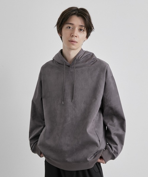 JUNRED(ジュンレッド)の「マシュマロスウェードプルパーカー(パーカー・メンズ・チャコールグレー/ライトグレー/ブルー系その他4・LL/M/L)」の9枚目の写真