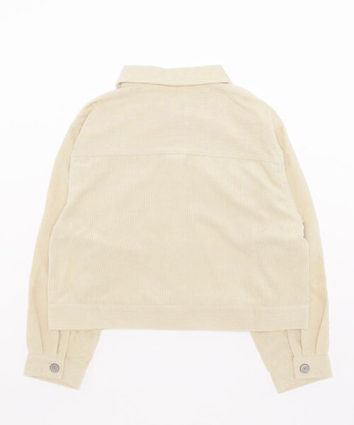 CECIL McBEE（セシルマクビー）の「コーデュロイジャケット（デニムジャケット・レディース・ライトグレー/モカ/ライトベージュ・MEDIUM/LARGE）」の4枚目の写真