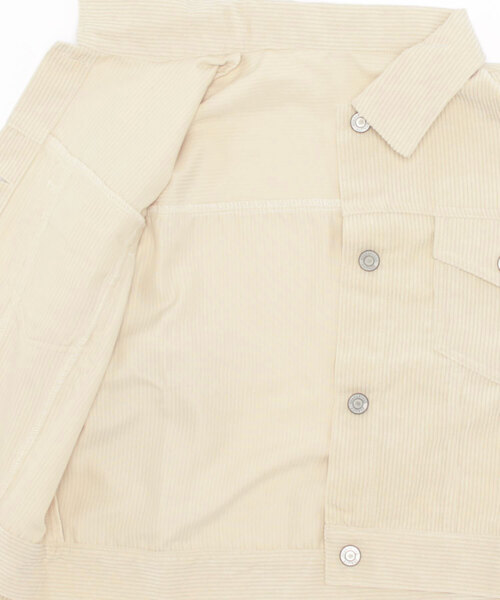 CECIL McBEE（セシルマクビー）の「コーデュロイジャケット（デニムジャケット・レディース・ライトグレー/モカ/ライトベージュ・MEDIUM/LARGE）」の5枚目の写真